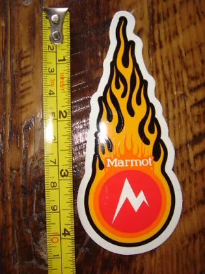 Marmot Sleeping Bag STICKER Decal Flame NEW • $2.47