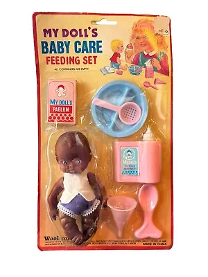 My Doll's Baby Care Feeding Set Woolworth Pablum Bottle Warmer New Vintage Rare • $39.99