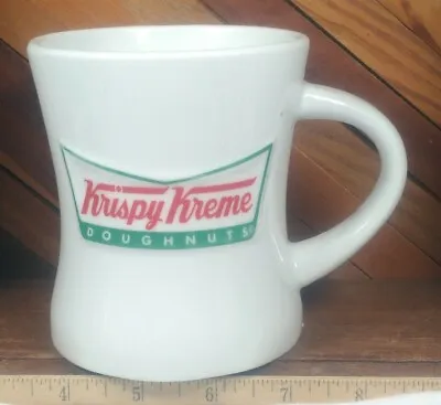 Krispy Kreme Doughnuts Raised Logo Large Heavy Ceramic Coffee Mug Cup • $19.98