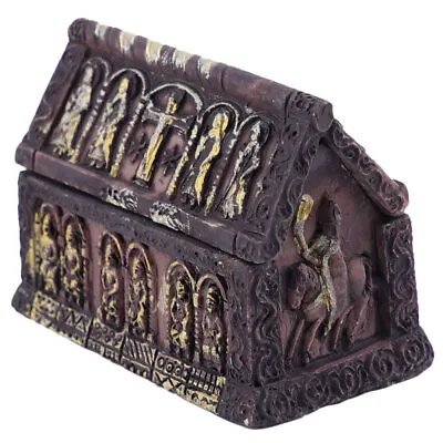 Spooky Gothic Decor Coffin Box Old Coffin Ornament Haunted House Decor • £7.19