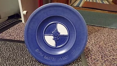 BMW Crested Ulster Rally 1987 Studio Blue Glazed Pottery Limited Edition Plate • £9.99