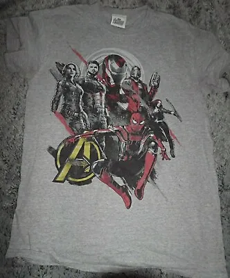 Mens Grey Marvel Avengers Infinity War T-Shirt S • £4.99