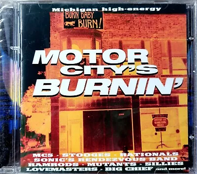 Motor City's Burnin' (1968-1998) CD Detroit Comp MC5 Stooges More- Sealed! • $20