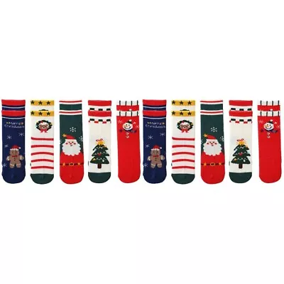  10 Pairs Kids Cartoon Socks Crazy Christmas Children's Stocking Cosplay • £20.49