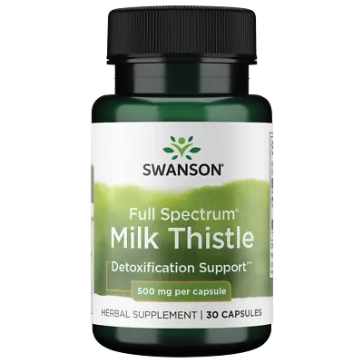 Swanson Full Spectrum Milk Thistle 500 Mg 30 Capsules • $6.42