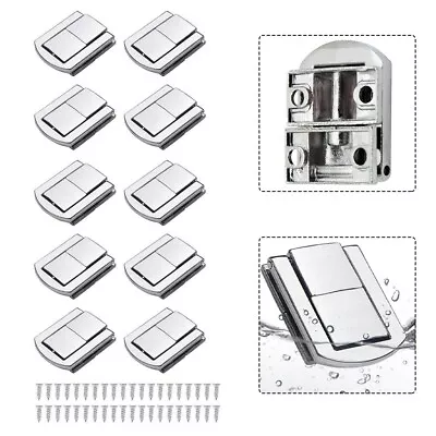 Clasps 10 Pcs For Jewellery Box Latch Clasp Lock Box Memory Boxes Silver • $23.15