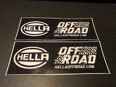 Hella Offroad Lights Oem Sticker 5.5x2 2pcs Vehicle Window Offroad Street Racing • $8.41