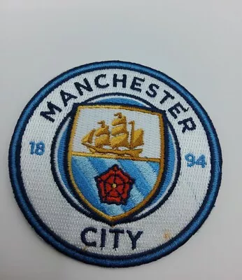Manchester City Football Soccer Club Embroidered Iron-on Free Shipping  • $7