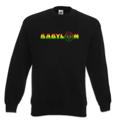 Babylon I Sweatshirt Pullover Rasta Reggae Irie Jamaica Africa Rastafari • £34.74