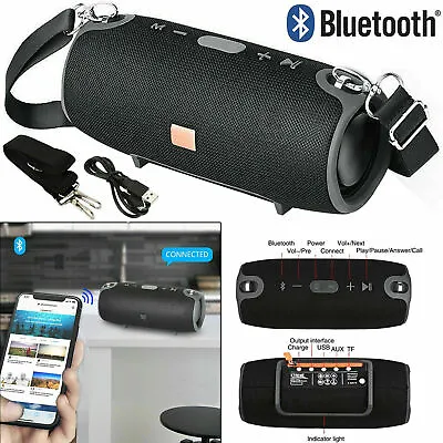 40w Portable Wireless Bluetooth Speaker Stereo Waterproof Bass MP3 USB/TF/AUX UK • £16.90