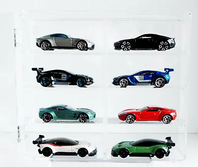 Hot Wheels  Aston Martin   Loose W/Small PVC Cases-Display Case-Lot Of 8. • $40