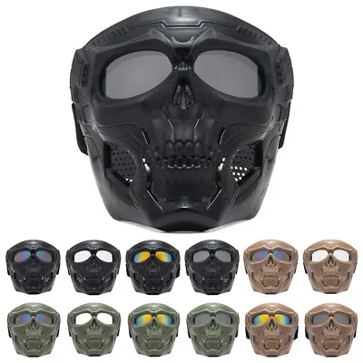 Motorcycle Protective Goggles Skull Mask For Spooky Decor Halloween Cos Mask • $12.99