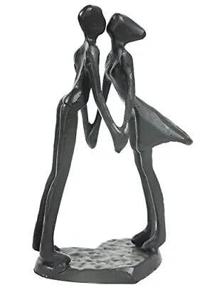 Iron Couple Sculpture For Her Him Wedding Anniversary Gift Statue Home Decor • $52.50