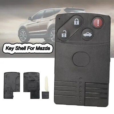 Smart Card Remote Key Shell Case Fob 4 Button For Mazda 5 6 CX-7 CX-9 RX-8 Miata • $12.95