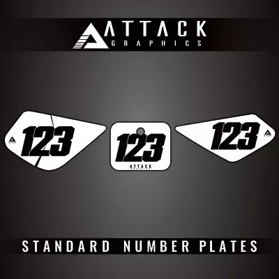 Attack Graphics Number Plate Backgrounds For Honda XR50R 2001 • $33.27