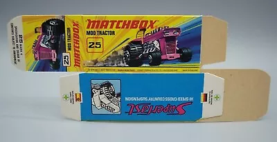 *“matchbox” Superfast Sf-25 Mod Tractor **mint Unfolded I-type Box Only** • $19.95