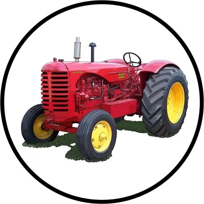 Massey Harris Model 55 Tractor NEW Sign: 18  Dia. Round USA STEEL XL- 4 LBS • $84.88