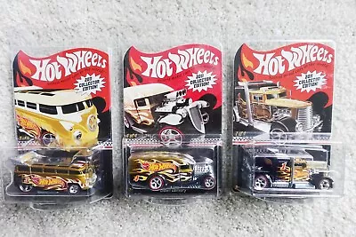 Lot Of 3 Hot Wheels Mail-In W RL RRs MOC 2011 (VW Bus Blown Delivery Convoy) • $40