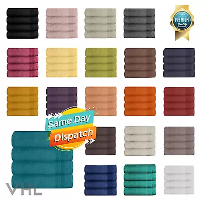 *CLEARANCE SALE* 100% EGYPTIAN COTTON HAND TOWEL 4 Pack Towels Bale Set 450 GSM • £11.40