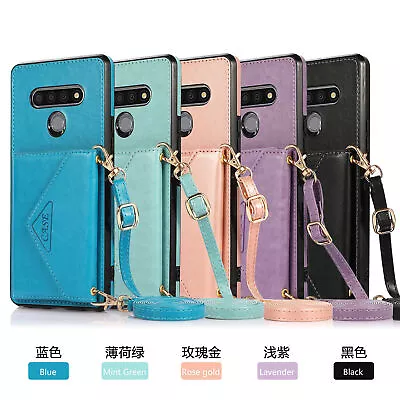 $7.59 • Buy Shockproof Card Wallet Lanyard Stand Leather Phone Case For LG Stylo 7 5G 6 Pro