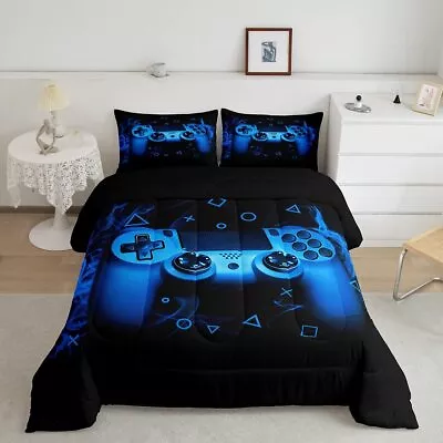 Gamer Comforter Set Twin Size Boys Gaming Bedding For Kids Teens 2 Pcs • $65.47