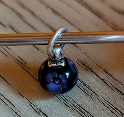 Authentic Trollbeads Retired Purple Flower Tassel • $60