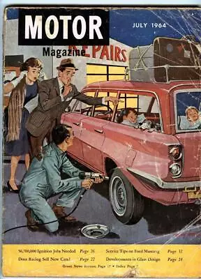 Motor Magazine April 1964 Classic Norman Rockwell Type Cover • $8.99