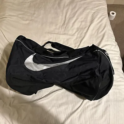 Nike Black Holdall Duffel Bag Large 60cm 100% Genuine • £8
