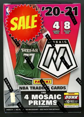 NEW 2020-2021 Panini Mosaic NBA Basketball Blaster Box (32 Cards Per Box) SEALED • $26.99