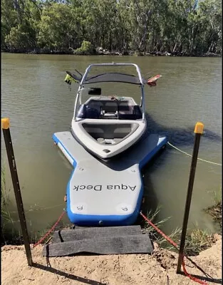 $1750 • Buy Commercial Grade Drop Stitch Inflatable Boat Dock Pontoon Malibu Mastercraft