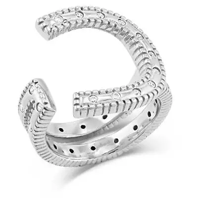 Montana Silversmiths® In Step Crystal Open Ring RG5356 • $80