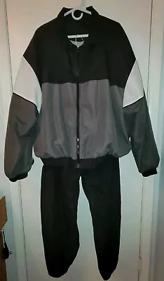 Men's 2 Piece Track Suit Set Size 2XL Warm-up Suit Fully Lined Top & Bottom • $19.90