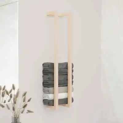 £50.48 • Buy Towel Rack 23x18x110 Cm Solid Wood Pine