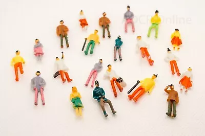 50/100 Pack OO Gauge People Figures Characters Plastic Model Railway Layout 1:76 • £3.49