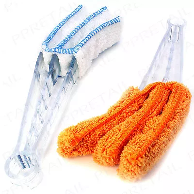 1x Microfibre VENETIAN BLIND CLEANER- WET OR DRY 3 Slat Duster Tool Cloth UK • £5.75