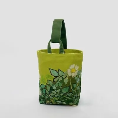 Oxford Cloth Lunch Bag Oil Painting Printing Handbag Fashion Retro Bucket Bag • £5.45