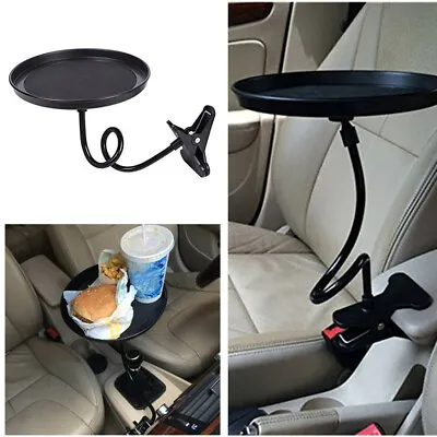 $36.89 • Buy 360° Car Black Swivel Mount Holder Travel Drink Cup Coffee Table Stand Food Tray