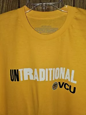 Virginia Commonwealth University Xl Mens Yellow Graphic Logo Tshirt NCAA • $12.99