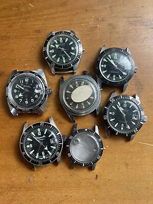 Vintage Skin Diver Watch Lot Estate For Parts Or Repair  Broad Arrow Hands • $41