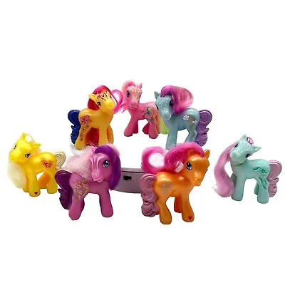 Lot Of 7 3  My Little Pony McDonalds Happy Meal Toys Hasbro 2008 Brushable Manes • $13.99