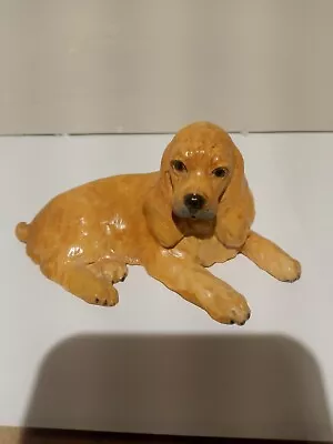   Mortens Studio Blonde Cocker Spaniel Dog  Laying Down • $36