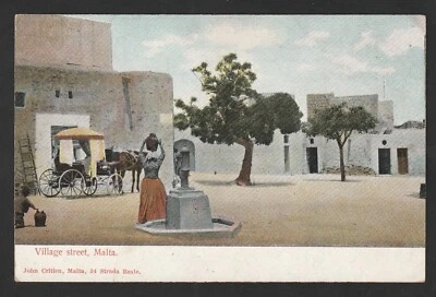 £3.99 • Buy Rare Malta 1895 Undivided Back Postcard Showing Village Street John Critien