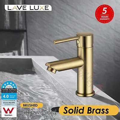 Bathroom Sink Basin Vanity Round Flick Mixer Tap Water Spout Brass Faucet WELS • $75