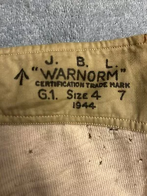 Vintage WW2 Thermal Trousers And Shirt 1944 • £5