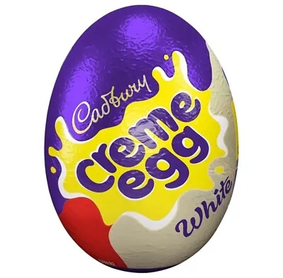 Cadbury White Chocolate Creme Egg (Box Of 24 Eggs) Limited  Stock BB 31-10-2024 • £15.95