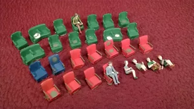 O-scale Detail Lot - Diecast Passenger Car Seating & Plastic Figures • $12.95