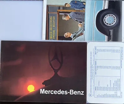 1970 Mercedes-Benz Suggested Advertised Delivered Prices And Style Brochures GUC • $75