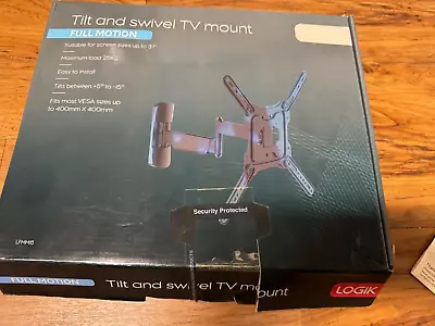 Logik TV Wall Mount Bracket Tilt And Swivel Full Motion Up To 37  • £2.50