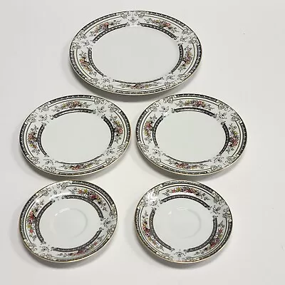 BARELY USED - ALL 5 - MIKASA Cambridge Fine China Plates Made In Japan L9015 • $29.95