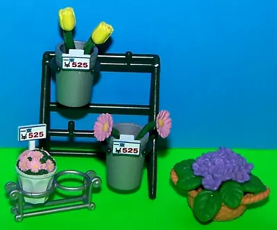 1:6 Re-ment FLOWER SHOP SALES Plant Stand Planter Basket Barbie Miniatures Lot • $14.99